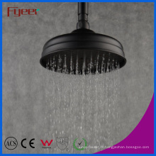 Fyeer Style européen 8 Pouces Round Pomme de douche pluie noire